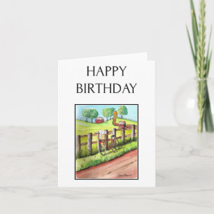 Carte d'anniversaire joyeuse, Peinture d'art popul