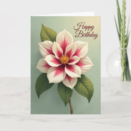 Carte d'anniversaire Joyeuse Pétales (Devant)