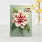 Carte d'anniversaire Joyeuse Pétales (Fleur jaune)