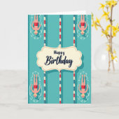 Carte d'anniversaire Joyeuse Piscine (Fleur jaune)