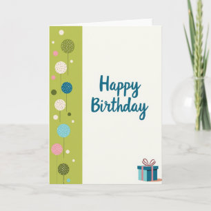 Carte d'anniversaire Joyeuse Pissenlit