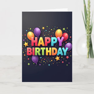 Carte d'anniversaire Joyeuse Pop Art