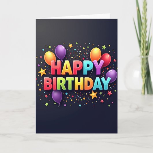 Carte d'anniversaire Joyeuse Pop Art (Devant)