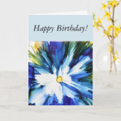 Carte d'anniversaire joyeuse pour elle (Fleur jaune)