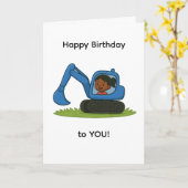 Carte d'anniversaire joyeuse pour fille avec dessi (Fleur jaune)