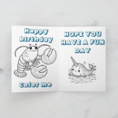 Carte d'anniversaire joyeuse pour garçons personna (Intérieur)