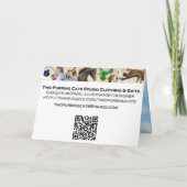 Carte d'anniversaire joyeuse pour la famille du ch (Dos)