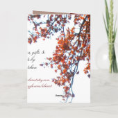 Carte d'anniversaire joyeuse pour les Feuilles cri (Dos)