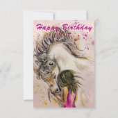 Carte d'anniversaire joyeuse pour les filles et le (Dos)