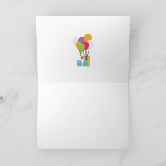 Carte d'anniversaire joyeuse pour tous les ballons (Intérieur)