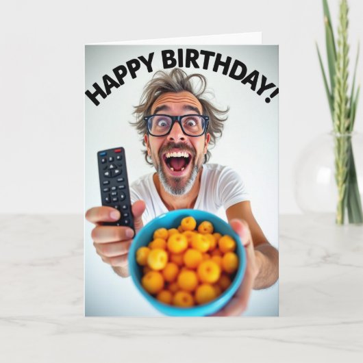 Carte d'anniversaire joyeuse surprise (Devant)
