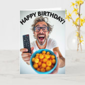 Carte d'anniversaire joyeuse surprise (Fleur jaune)