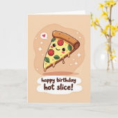 Carte d'anniversaire Joyeuse Tranche (Fleur jaune)