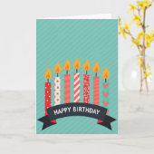 Carte d'anniversaire Joyeuses Lumières (Fleur jaune)