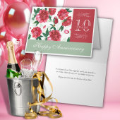 Carte d'anniversaire joyeux à la patchwork florale