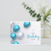 Carte d'anniversaire Joyeux Anniversaire (Debout devant)