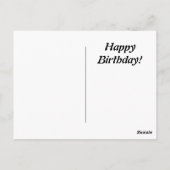 Carte d'anniversaire Joyeux Anniversaire (Dos)