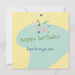 carte d'anniversaire 'joyeux anniversaire'