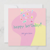 carte d'anniversaire 'joyeux anniversaire' (Dos)