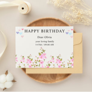 Carte d'anniversaire Joyeux Anniversaire