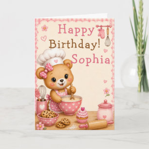 Carte d'anniversaire Joyeux Anniversaire à l'Ours