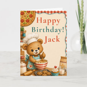 Carte d'anniversaire Joyeux Anniversaire à l'Ours