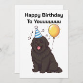 Carte d'anniversaire "Joyeux anniversaire à toi" a (Devant / Derrière)