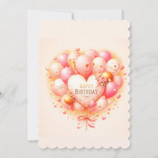 Carte d'anniversaire Joyeux Anniversaire avec ball
