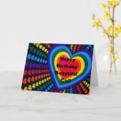 Carte d'anniversaire 'Joyeux anniversaire belle fi (Fleur jaune)