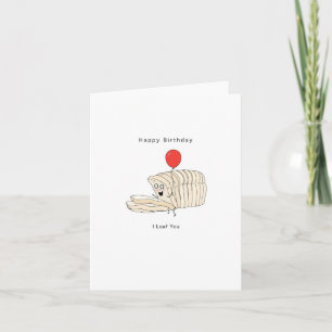 Carte d'anniversaire, Joyeux Anniversaire, Pain, J