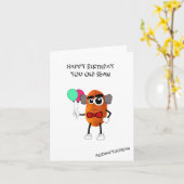 Carte d'anniversaire - Joyeux anniversaire, vieux (Fleur jaune)