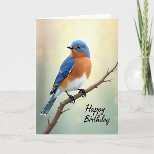 Carte d'anniversaire Joyeux Bokeh (Devant)