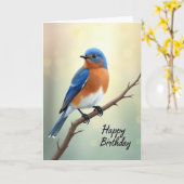 Carte d'anniversaire Joyeux Bokeh (Fleur jaune)