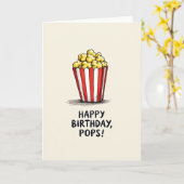 Carte d'anniversaire Joyeux Noyau (Fleur jaune)