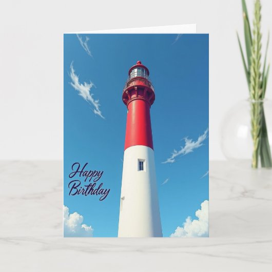Carte d'anniversaire Joyeux Phare (Devant)