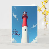 Carte d'anniversaire Joyeux Phare (Fleur jaune)