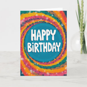 Carte d'anniversaire Joyeux Tourbillon