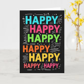 Carte d'anniversaire Joyful Spectrum (Fleur jaune)