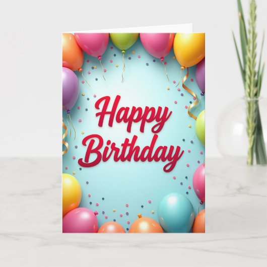 Carte d'anniversaire Jubilant Sphere (Devant)