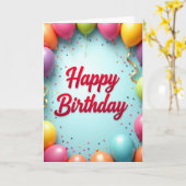 Carte d'anniversaire Jubilant Sphere (Fleur jaune)
