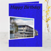 Carte d'anniversaire Jumbo Paddle Steamer, (Fleur jaune)