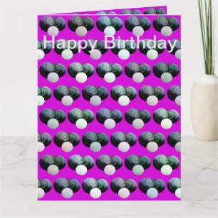 Carte d'anniversaire Jumbo Pink Lawn Bowls,