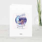 carte d'anniversaire jumelle - jolie serveuse rose (Dos)