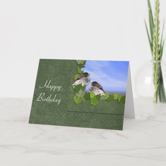 Carte d'anniversaire Junco (Devant)