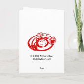 Carte d'anniversaire Jungle (Dos)