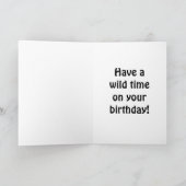 Carte d'anniversaire Jungle (Intérieur)
