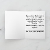 Carte d'anniversaire juridique de contrat (Intérieur)