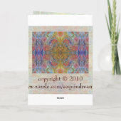 Carte d'anniversaire Kaleidoscope (Dos)