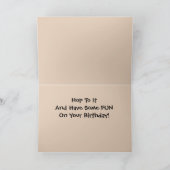 Carte d'anniversaire Kangaroo couché (Intérieur)