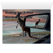 Carte d'anniversaire Kangaroo Seaside Breezes Illu (Intérieur Horizontal (Bas))